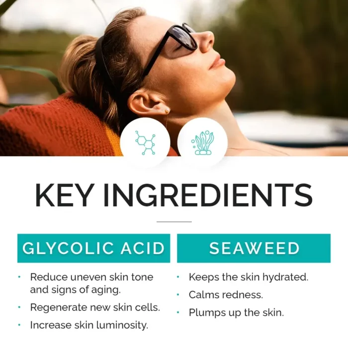 Seaweed and Glycolic Acid Facial Toner Key Ingredients