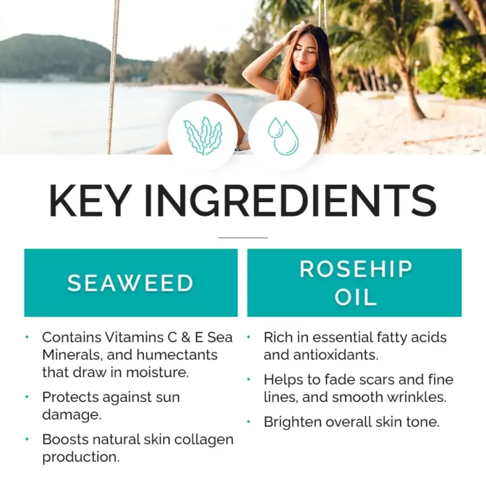 Seaweed and Rosehip Oil Gel Facial Cleanser Key Ingredients